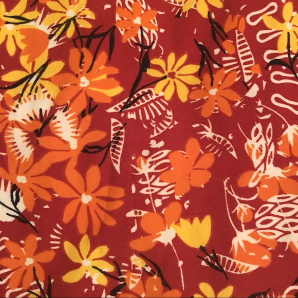LuLaRoe TC Legging Bundle Red Yellow Cinnamon - Picture 3 of 5